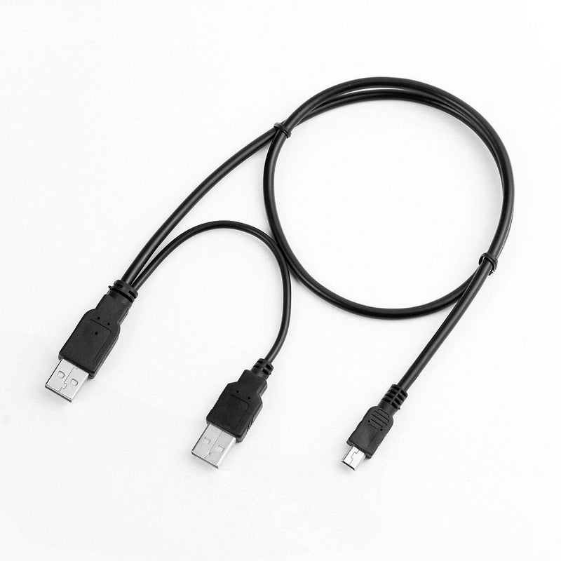 MaxLLToâ„¢ USB Y Charger Data Cable Cord for EMC Iomega eGo USB 2.0 Portable Hard Drive HDD - Image 5